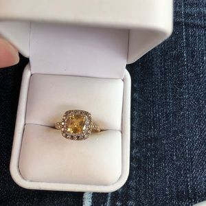Kay’s Citrine and diamond Ring